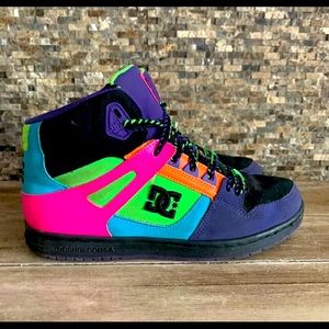 colorful dc high tops